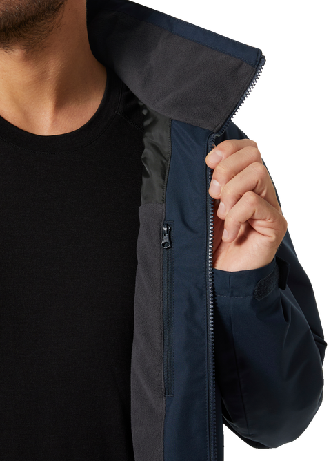 Helly Hansen Men’s Crew Midlayer Sailing Jacket 2.0 Navy