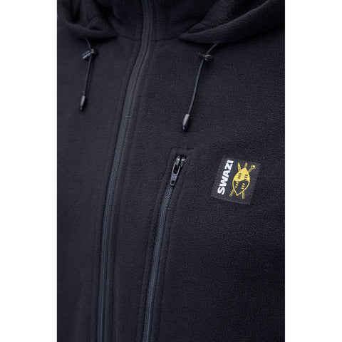 Swazi Unisex Brocco Shirt Fleece Black
