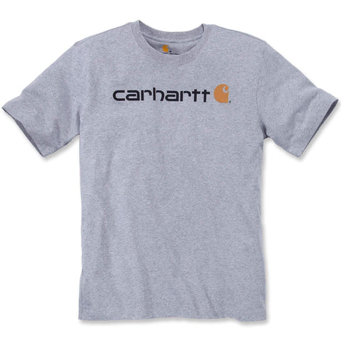 Carhartt Relaxed Fit Heavyweight Short-Sleeve Logo Graphic T-Shirt Heather Grey