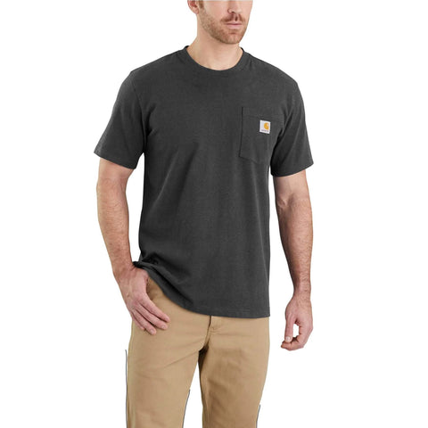 Carhartt Relaxed Fit Heavyweight Short-Sleeve K87 Pocket T-Shirt Carbon Heather