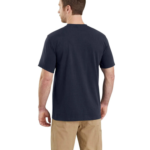Carhartt Relaxed Fit Heavyweight Short-Sleeve K87 Pocket T-Shirt Navy