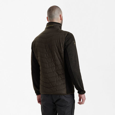 Deerhunter Moor Padded Jacket With Knit Leaf Brown