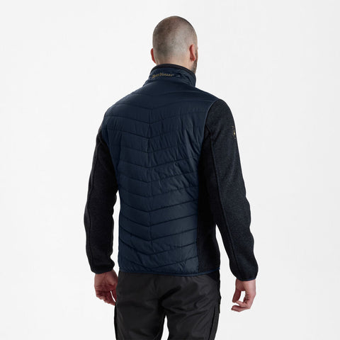 Deerhunter Moor Padded Jacket With Knit Dark Blue