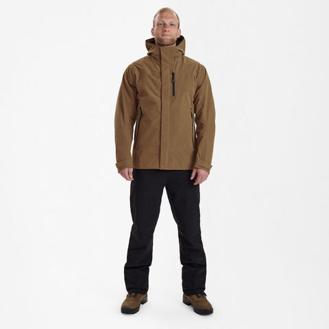 Deerhunter Sarek Shell Jacket With Hood Butternut Brown
