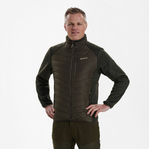 Deerhunter Moor Padded Jacket With Knit Timber Green