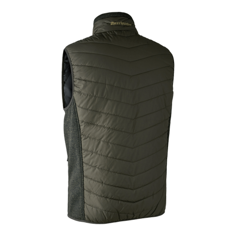 Deerhunter Moor Padded Waistcoat Gilet With Knit Timber Green