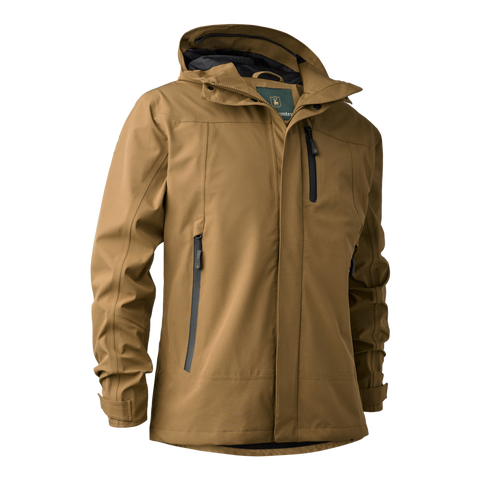 Deerhunter Sarek Shell Jacket With Hood Butternut Brown