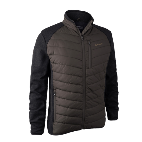 Deerhunter Moor Padded Jacket With Knit Leaf Brown