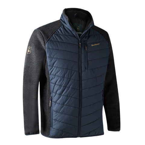 Deerhunter Moor Padded Jacket With Knit Dark Blue