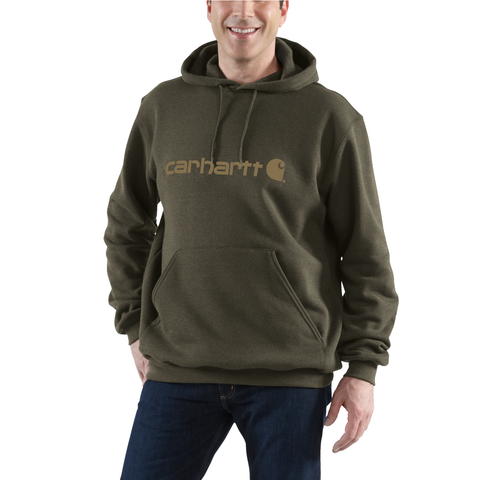 Carhartt Marquette Logo Sweatshirt Burnished Logs Green
