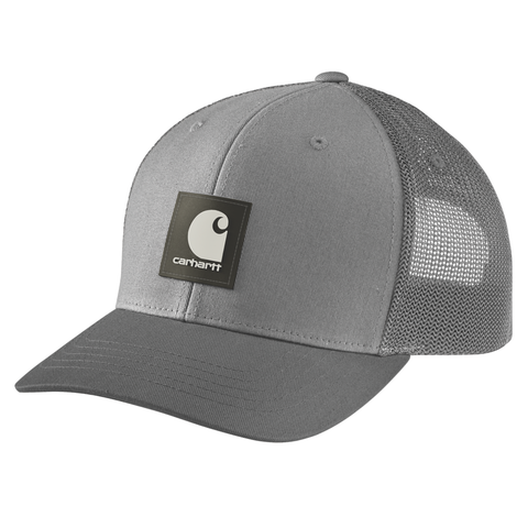 Carhartt Rugged Flex™ Twill Mesh-Back Logo Patch Cap Asphalt Grey
