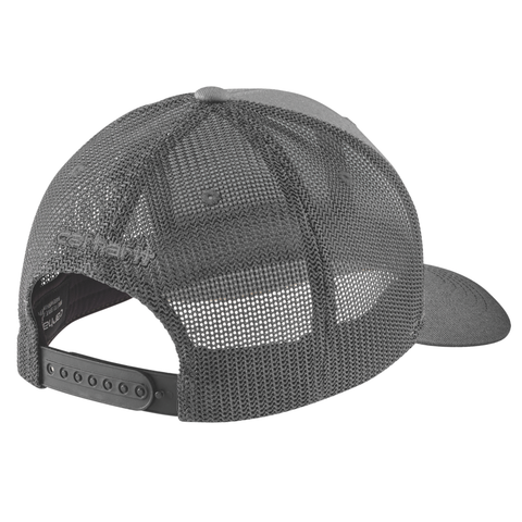 Carhartt Rugged Flex™ Twill Mesh-Back Logo Patch Cap Asphalt Grey