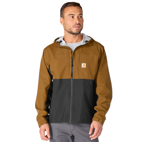 Carhartt Monterey Rain Defender™ Waterproof Jacket Brown/Black