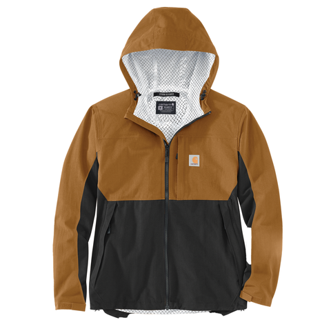 Carhartt Monterey Rain Defender™ Waterproof Jacket Brown/Black