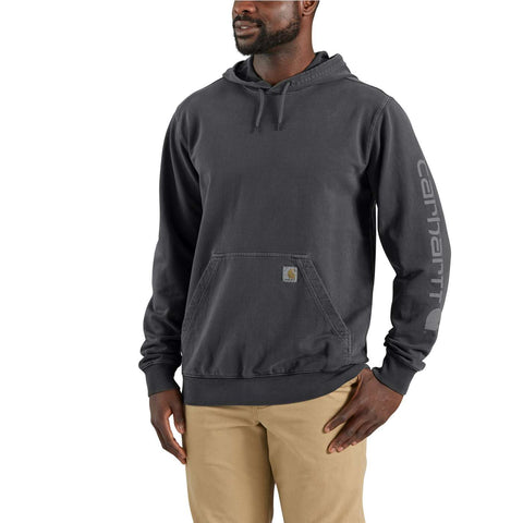 Carhartt Durham Garment Dyed Logo Sweatshirt Shadow Grey