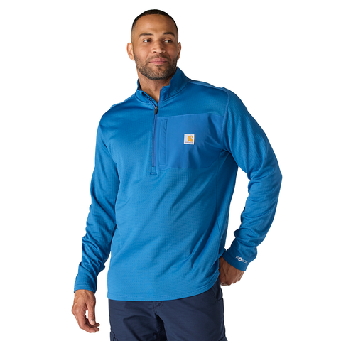 Carhartt Force Relaxed Fit Mock Neck Half-Zip T-Shirt