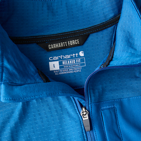 Carhartt Force Relaxed Fit Mock Neck Half-Zip T-Shirt
