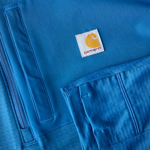 Carhartt Force Relaxed Fit Mock Neck Half-Zip T-Shirt