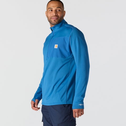 Carhartt Force Relaxed Fit Mock Neck Half-Zip T-Shirt