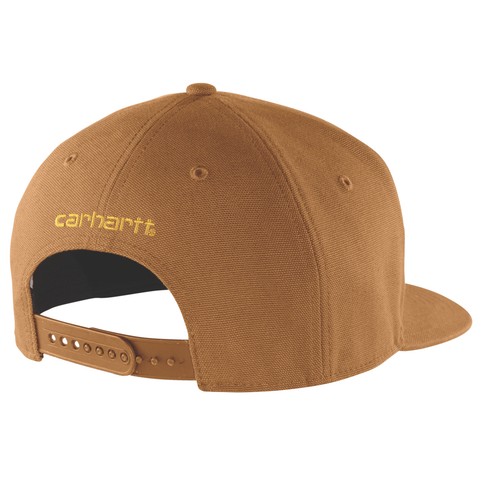 Carhartt Firm Duck Flat Brim Cap Brown