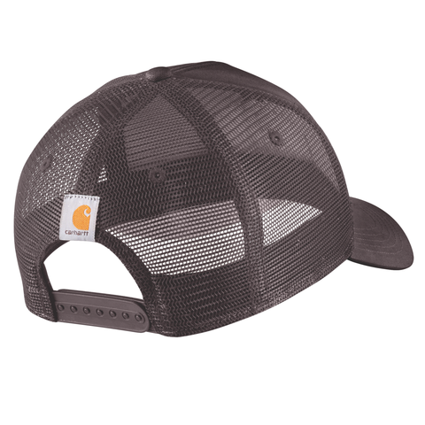 Rugged Flex™ Twill Mesh-Back Script Patch Cap Dark Sepia