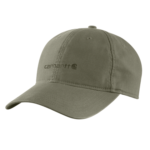 Carhartt Women's Canvas Embroidered Graphic Cap Dusty Olive Green