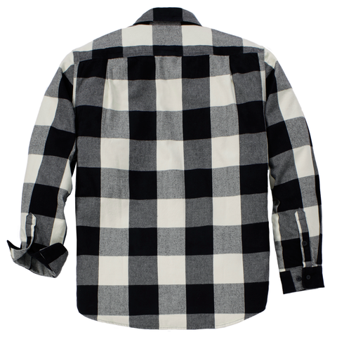 Carhartt Loose Fit Heavyweight Flannel Long-Sleeve Plaid Shirt Oat Milk Beige