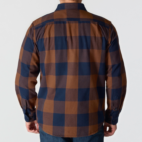 Carhartt Loose Fit Heavyweight Flannel Long-Sleeve Plaid Shirt Red Duck