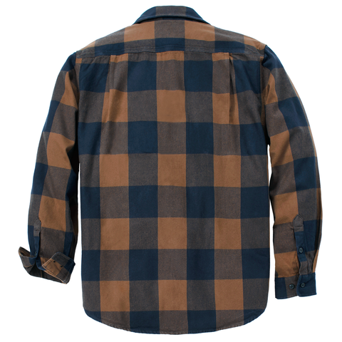 Carhartt Loose Fit Heavyweight Flannel Long-Sleeve Plaid Shirt Red Duck