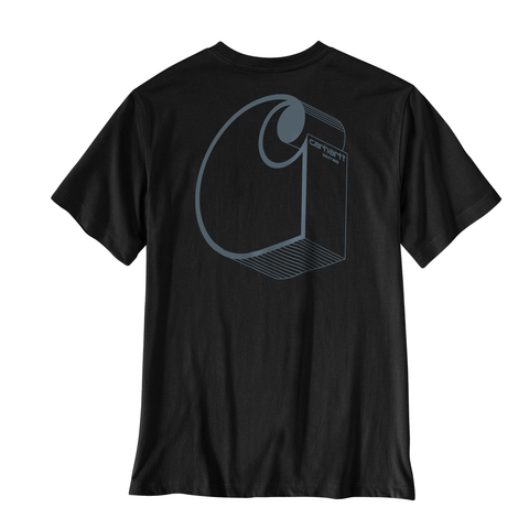 Carhartt Irvine Relaxed 3D Logo T-Shirt Black