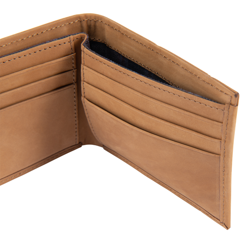 Carhartt Saddle Leather Bifold Wallet Brown