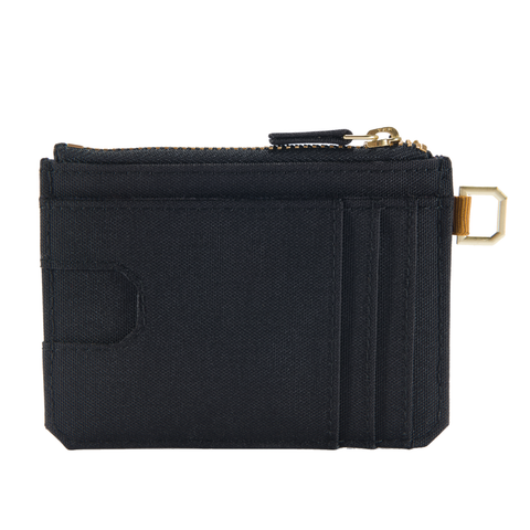 Carhartt Nylon Duck Zip Card Keeper Wallet Black