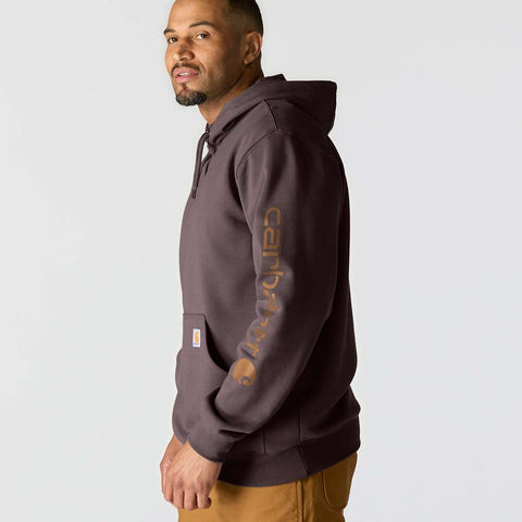 Carhartt Loose Fit Midweight Logo Sleeve Graphic Sweatshirt Dark Sepia