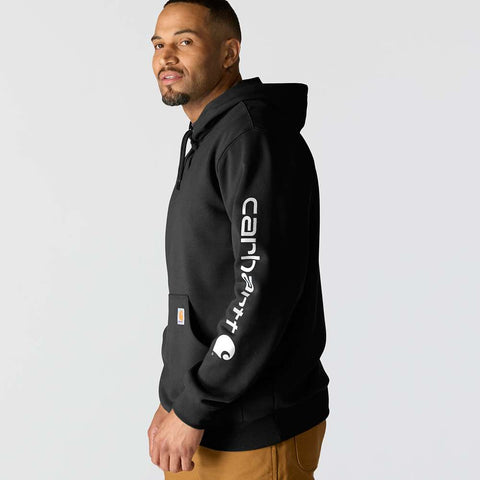 Carhartt Loose Fit Midweight Logo Sleeve Graphic Sweatshirt Black