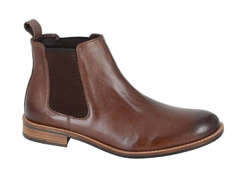 Roamers M163DB Chelsea Boot Dark Brown
