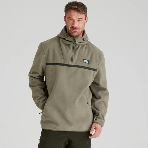 Ridgeline Kodiak Fleece Smock Hoodie Smokey Olive