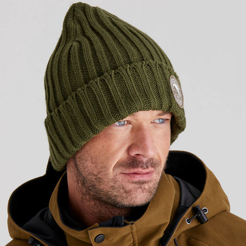 Ridgeline Unisex Original Knitted Beanie Olive