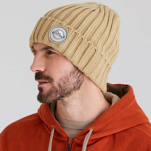 Ridgeline Unisex Original Knitted Beanie Stone