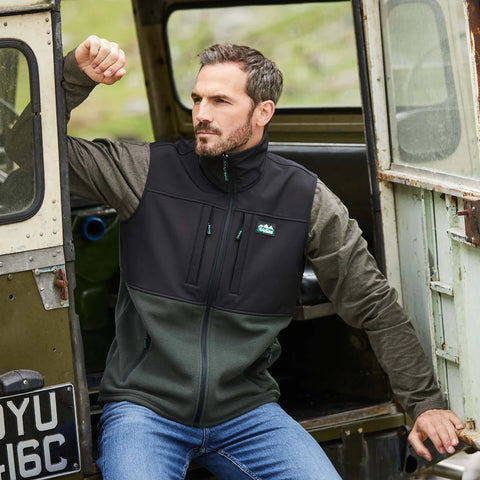 Ridgeline Men's Hybrid Vest Gilet Olive