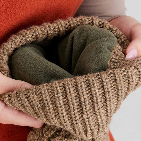 Ridgeline Unisex Nordic Fleck Bobble Hat Teak