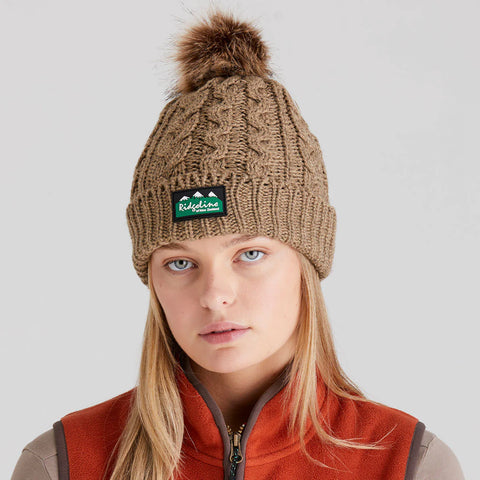 Ridgeline Unisex Nordic Fleck Bobble Hat Teak