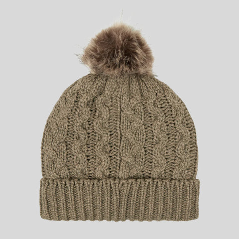 Ridgeline Unisex Nordic Fleck Bobble Hat Teak
