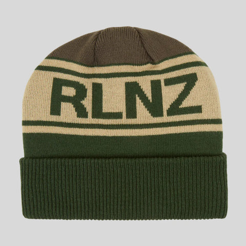 Ridgeline Unisex RLNZ Knitted Beanie Olive Multi