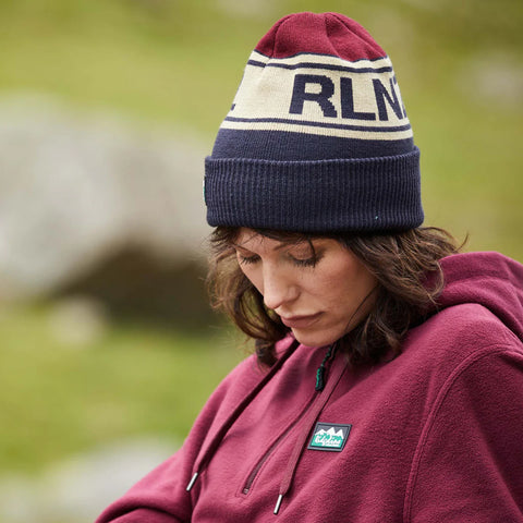 Ridgeline Unisex RLNZ Knitted Beanie Navy Multi