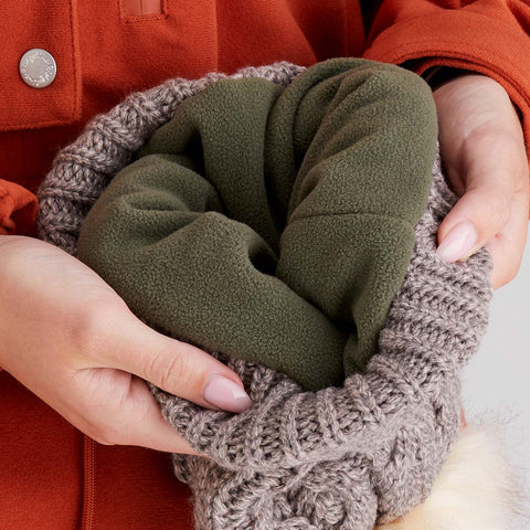 Ridgeline Unisex Nordic Fleck Bobble Hat Mushroom